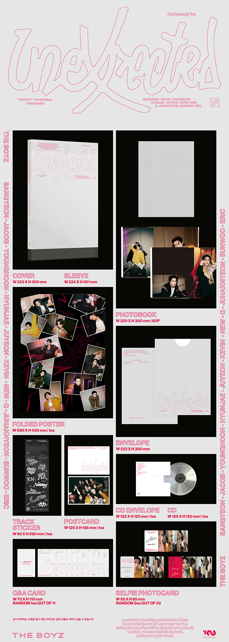 THE BOYZ - Unexpected (Photobook Version) (Random) (3rd Album